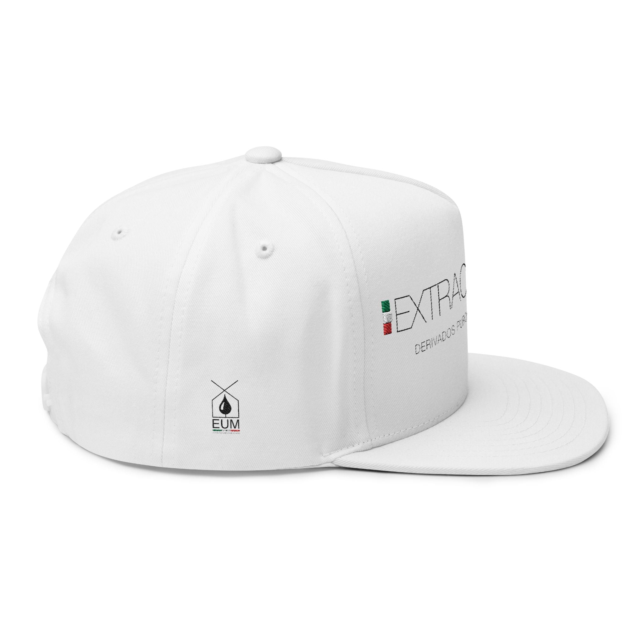 Gorra plana con visera bordada y elegante - Extractos EUM